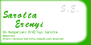 sarolta erenyi business card